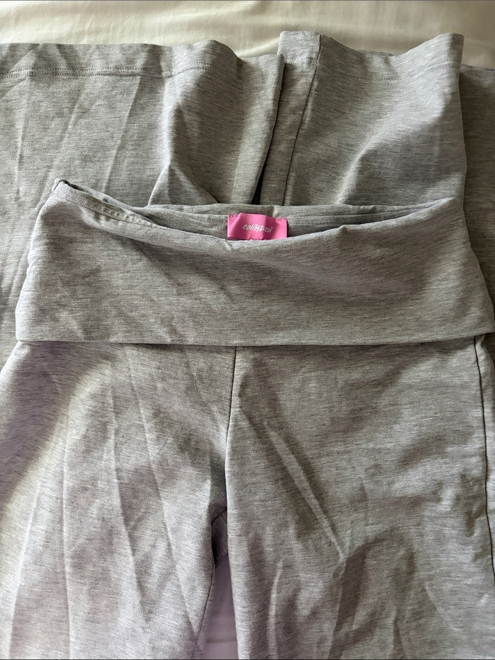 Edikted Grey Foldover Pants Size XS